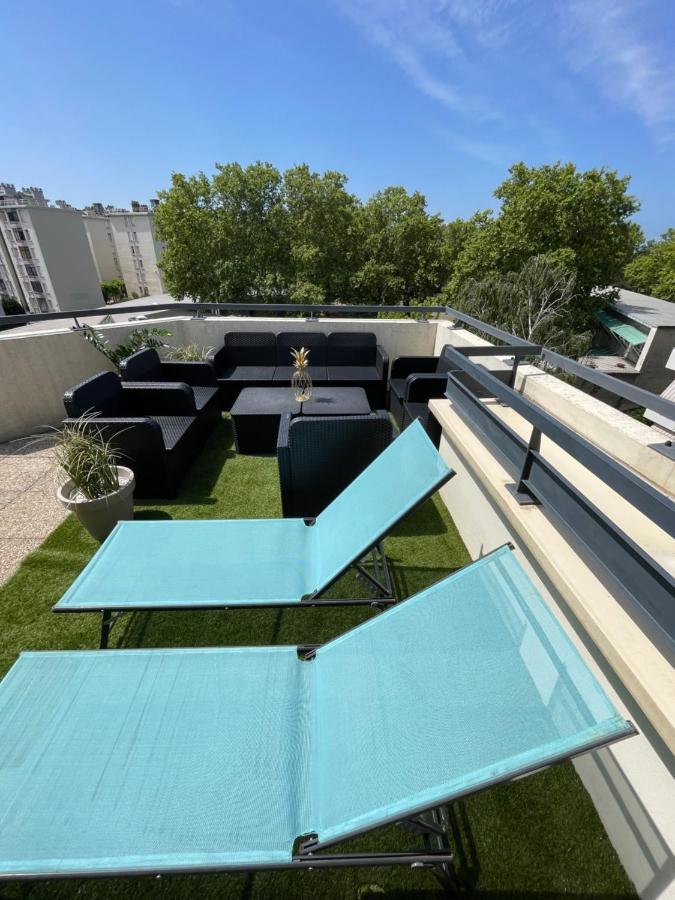Bngo I Immense Rooftop Lyon I 2 Chambres, 4 Places Parkings, 2 Immenses Terrasses, 8 Personnes Exteriör bild