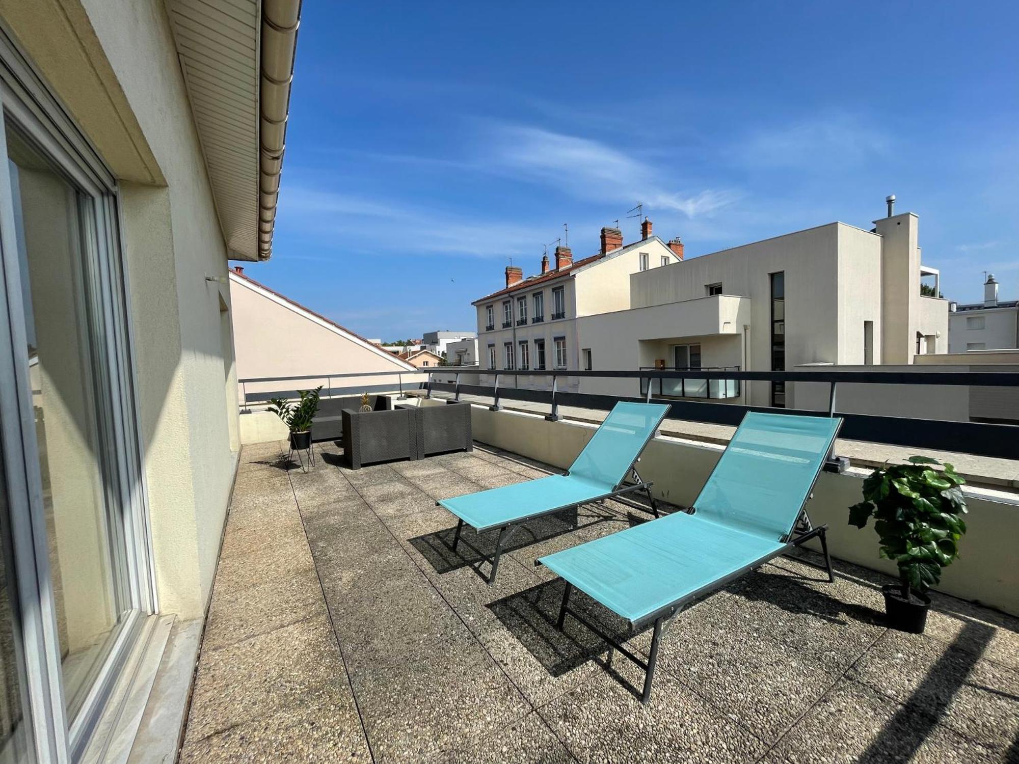 Bngo I Immense Rooftop Lyon I 2 Chambres, 4 Places Parkings, 2 Immenses Terrasses, 8 Personnes Exteriör bild